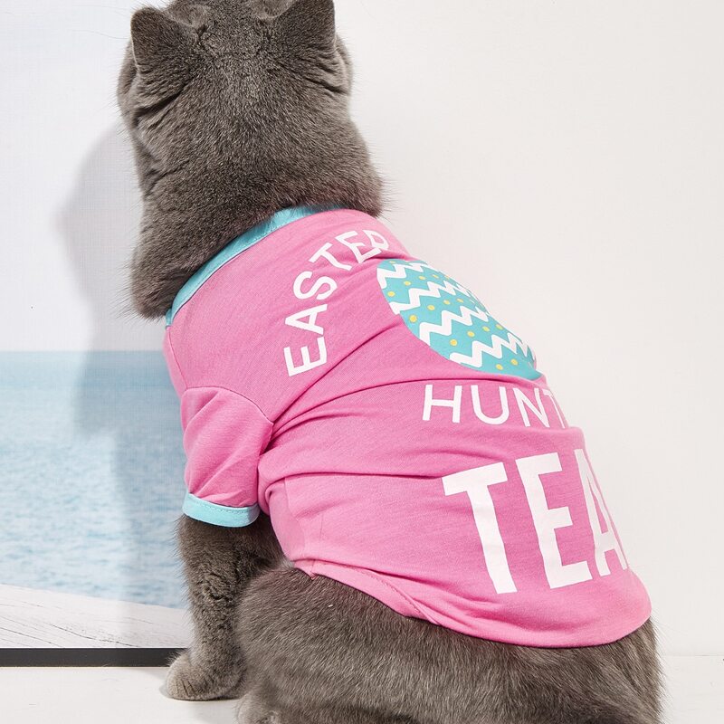 

Easter Slogan Graphic Pet Tee, Pink