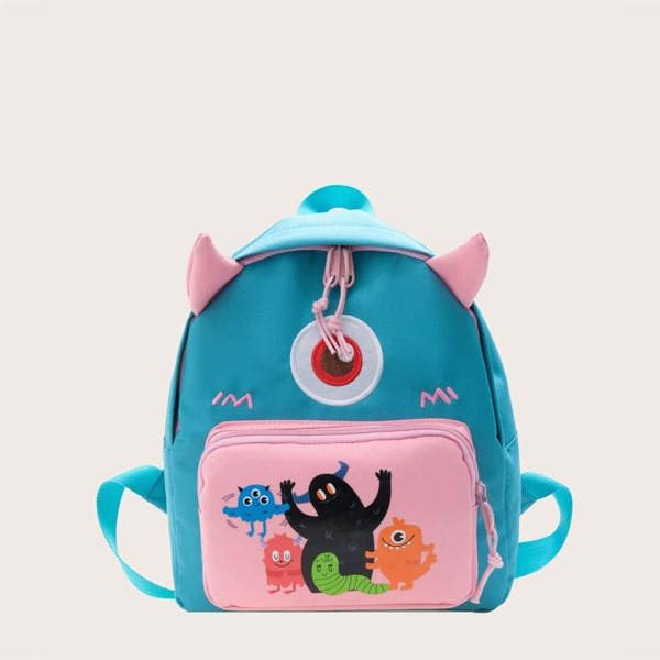 

Kids Cartoon Design Backpack, Blue