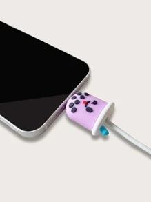 牛奶茶造型數據線保護套 - 紫色 - 查看 2