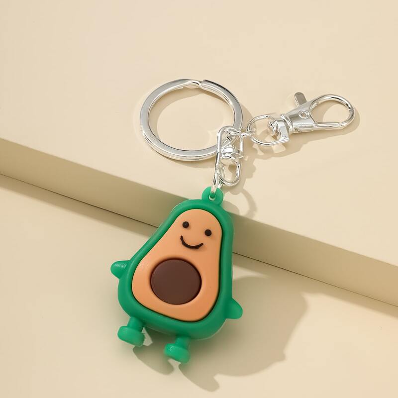 

Cartoon Avocado Bag Charm, Green