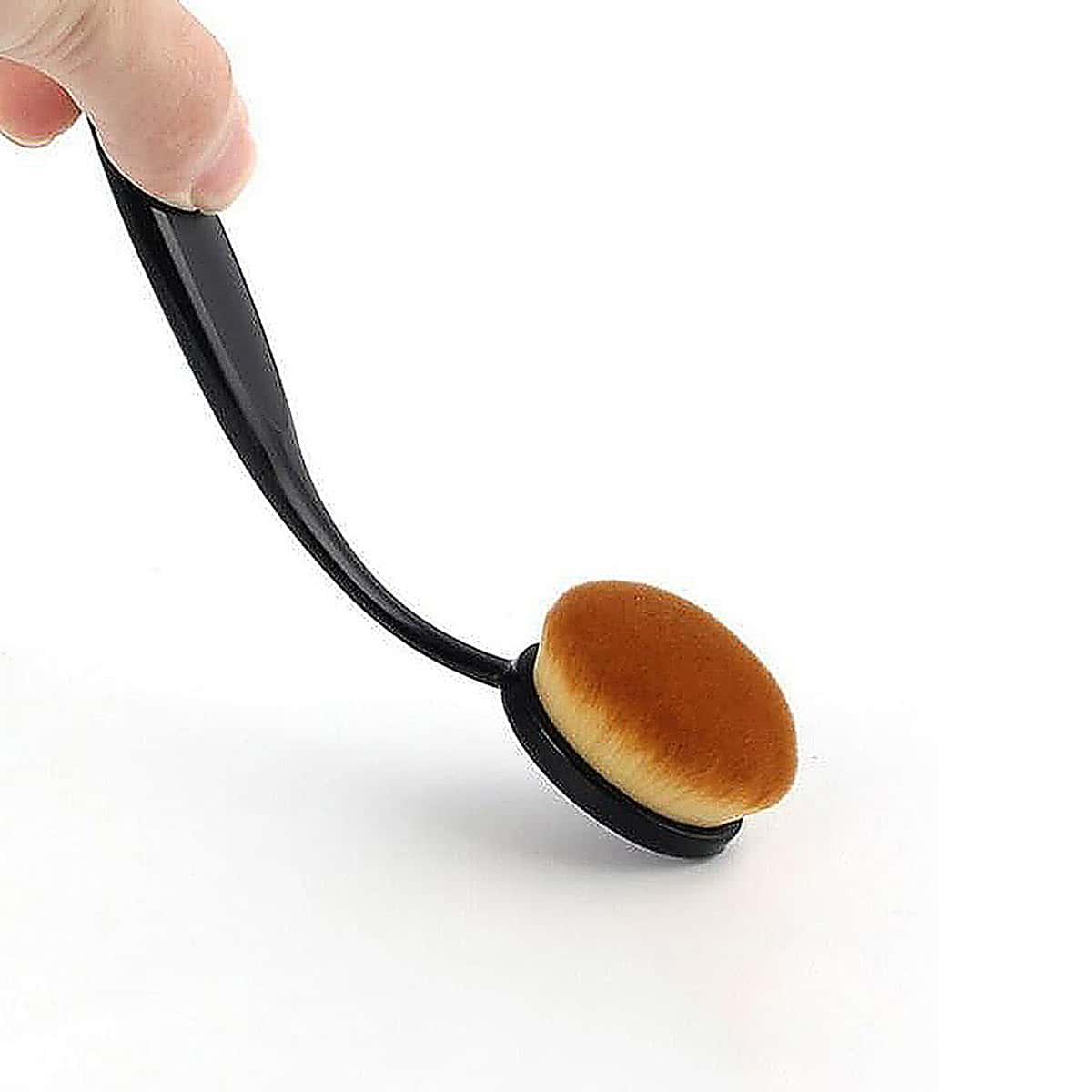 

1pc Oval Foundation Brush, Black