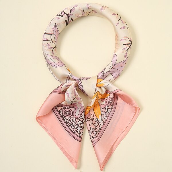 

Leaf Print Bandana, Multicolor