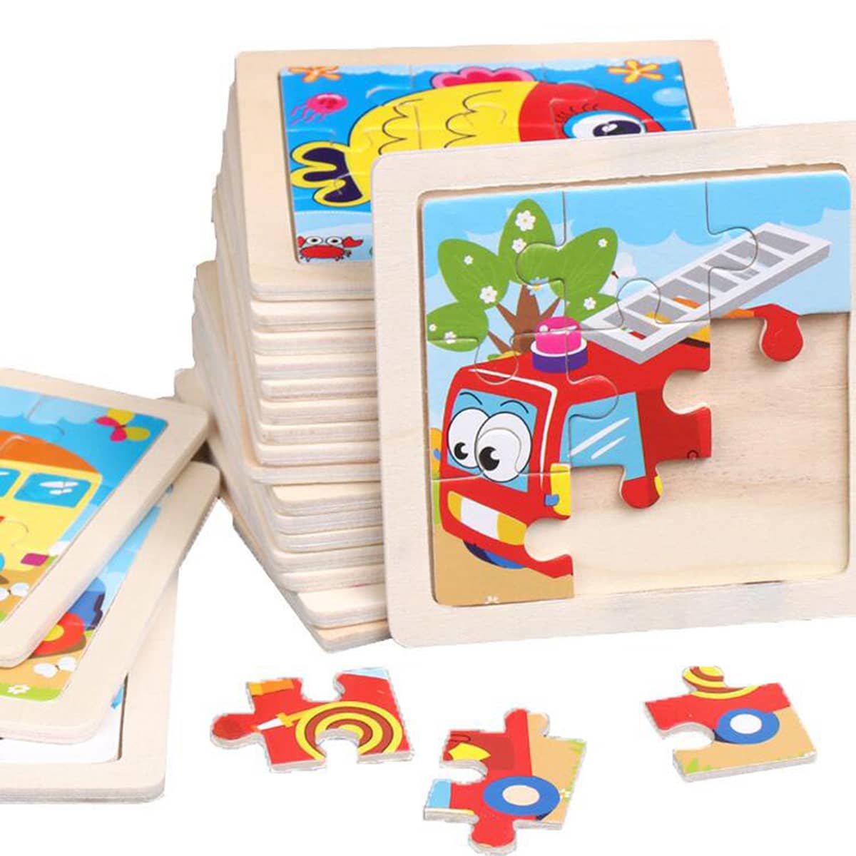 

Random 1pc Cartoon Early Education Jigsaw Puzzle, Multicolor