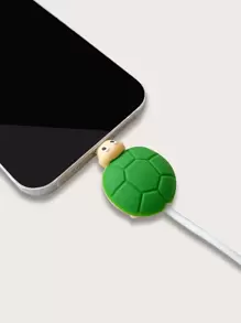 Tortoise Shaped Data Cable Protector Charger Protector - Green - View 2