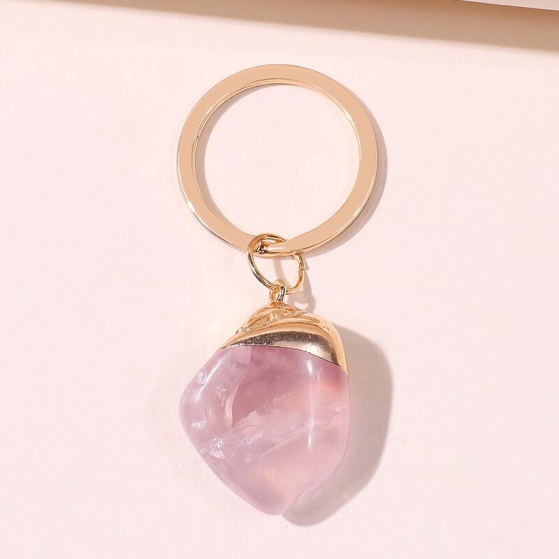 

Two Tone Keychain, Pink