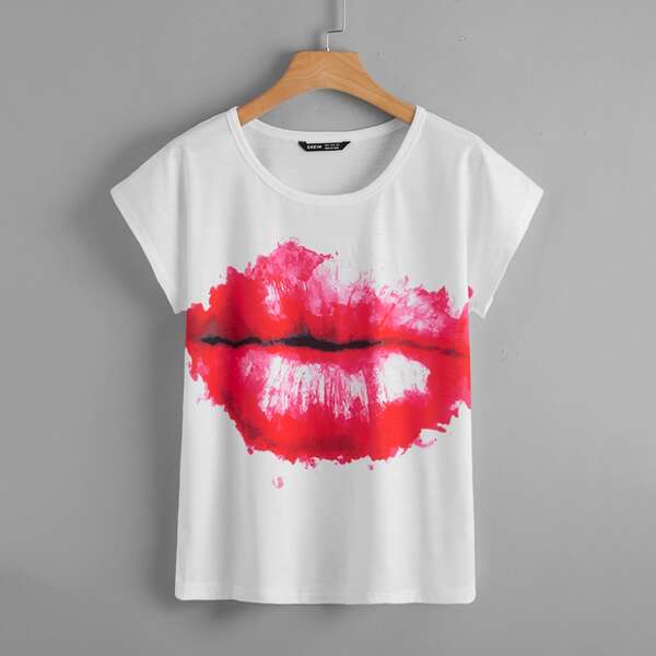 

Mouth Graphic Tee, White