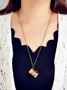 Collar con diseño de cámara - Naranja - Ver 2