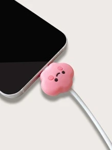 雲朵造型數據線保護套 - 粉色 - 查看 2