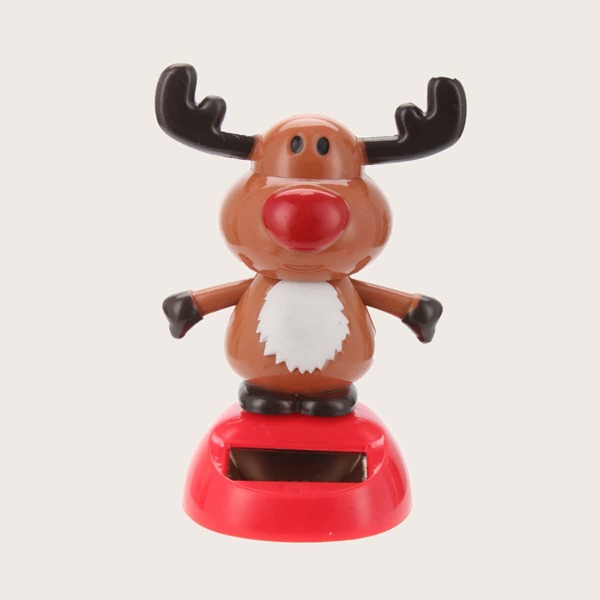

Solar Powered Dancing Elk Car Ornament, Brown