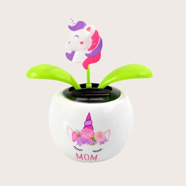 

Solar Powered Dancing Unicorn Car Ornament, Purple