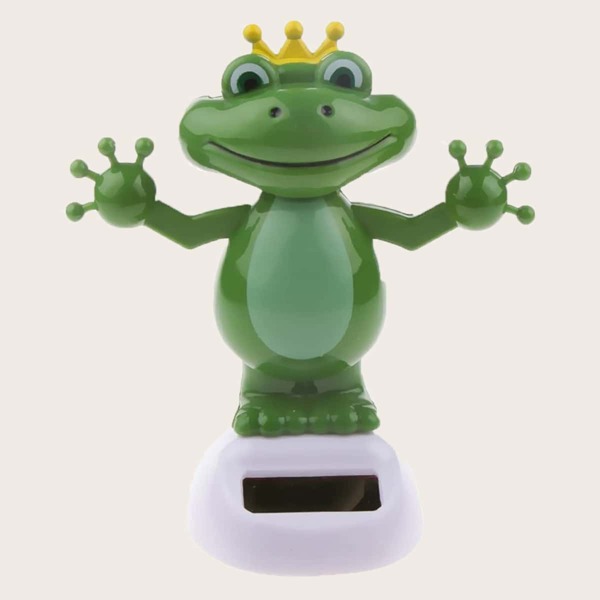 

Solar Powered Dancing Frog Car Ornament, Green