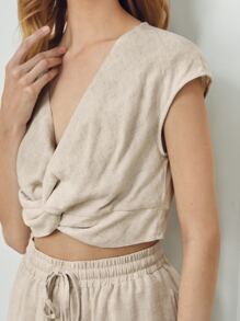 SHEIN Twist Hem Top
