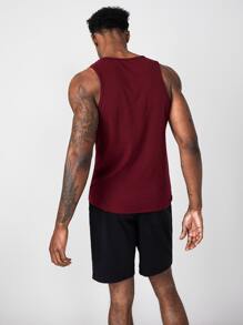 Manfinity NiteLyfe 2 paquetes de camiseta de tirantes de cuello redondo para hombre - Granate - Ver 2
