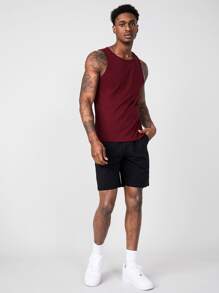 Manfinity NiteLyfe 2 paquetes de camiseta de tirantes de cuello redondo para hombre - Granate - Ver 4