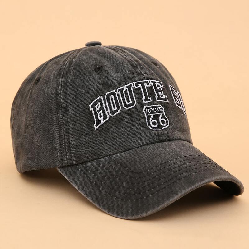 

Letter Graphic Baseball Cap, Black