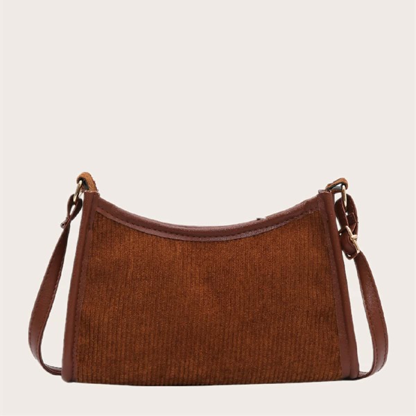 

Corduroy Crossbody Bag, Coffee brown