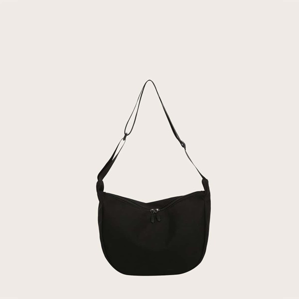 

Kids Canvas Shoulder Bag, Black