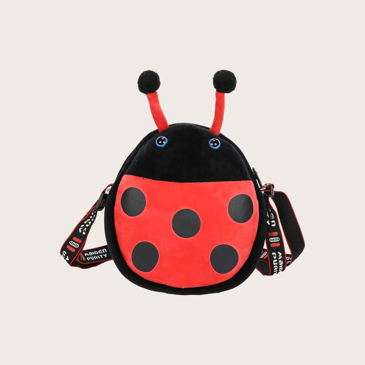 

Cartoon Ladybug Design Crossbody Bag, Multicolor