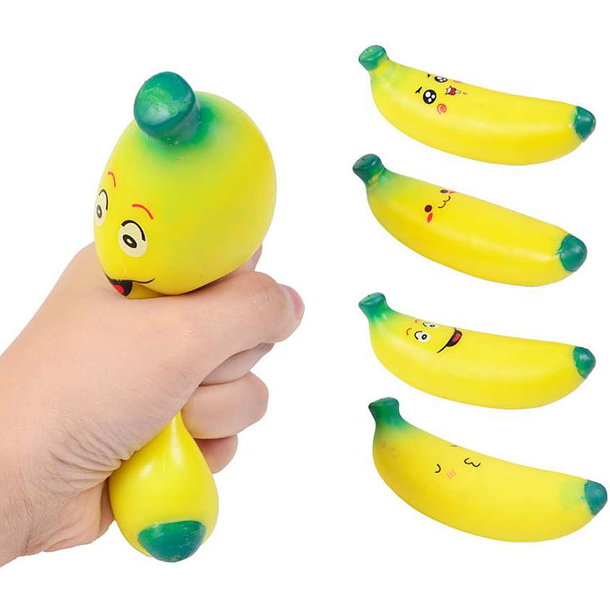 

1pc Random Cartoon Relief Relax Squeeze Banana Toy, Yellow