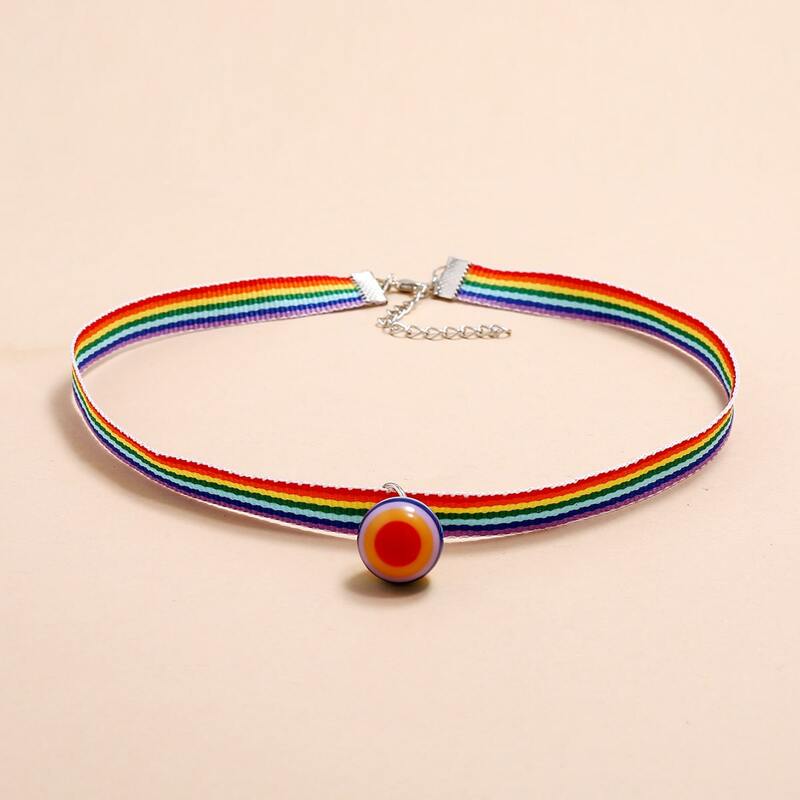 

Rainbow Ball Choker, Multicolor