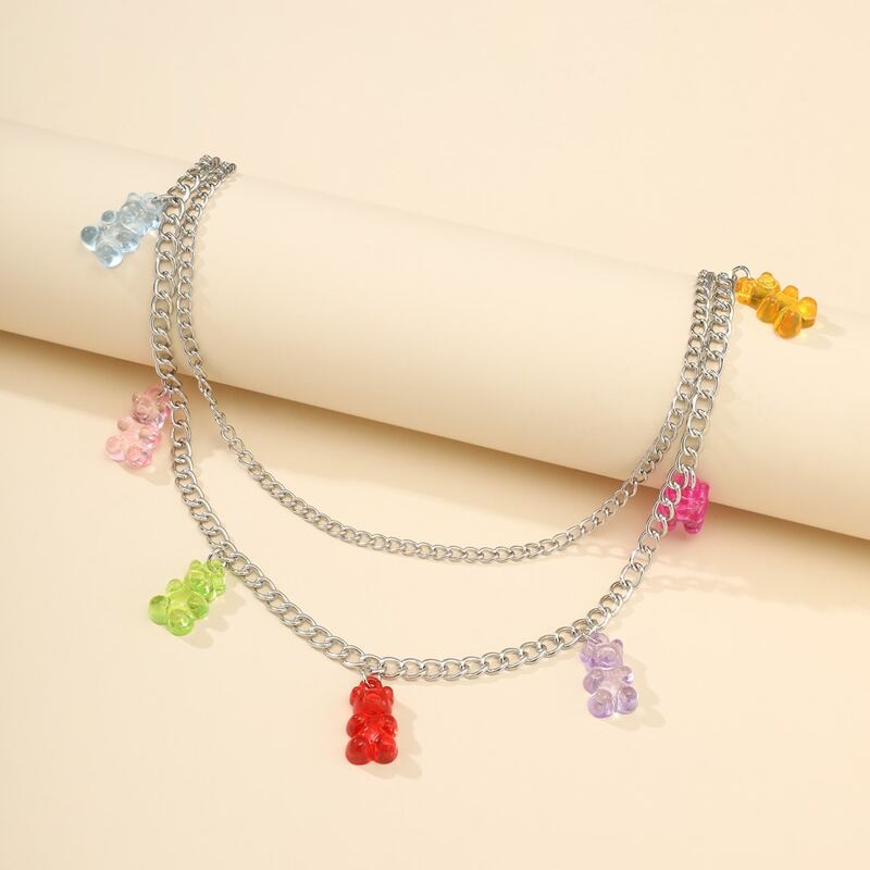 

Bear Decor Pants Chain, Multicolor