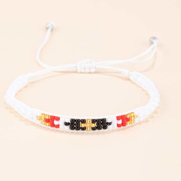

Bead Decor String Bracelet, Multicolor