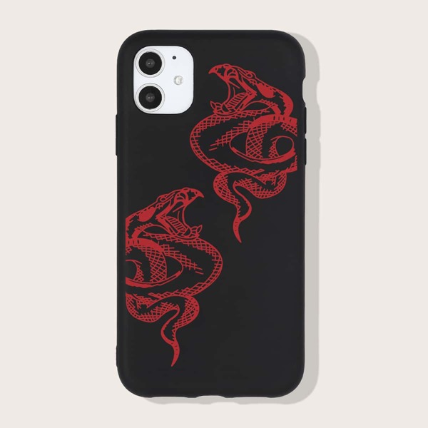 

Snake Pattern iPhone Case, Black