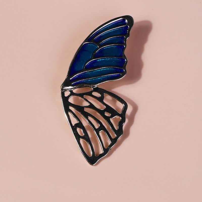 

1pc Butterfly Wing Design Brooch, Multicolor