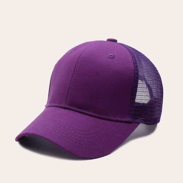 

Mesh Panel Baseball Cap, Purple