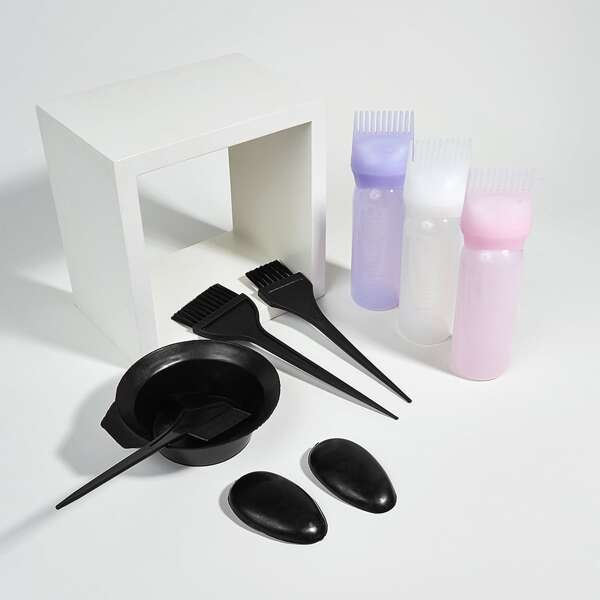 

9pcs Hair Color Dye Tool Set, Black