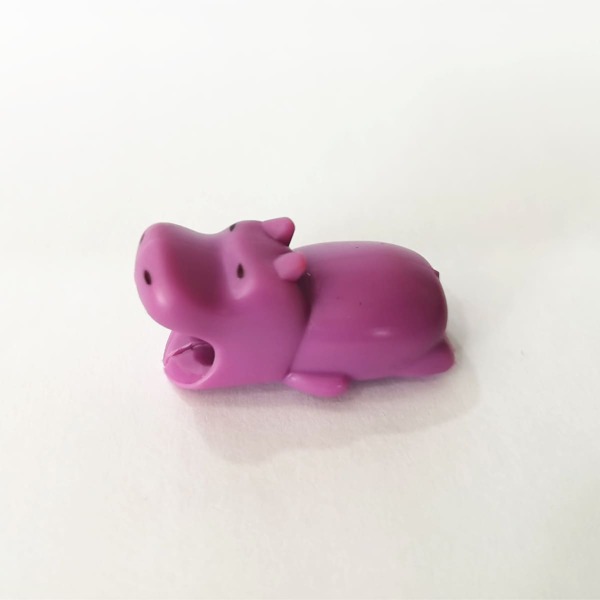 

Hippo Shaped Data Cable Protector, Purple