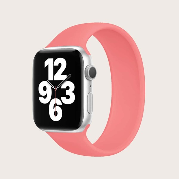 

Эластичный силиконовый ремешок для Apple Watch, Арбузный розовый