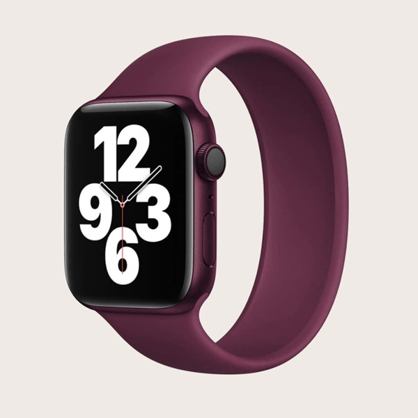 

Эластичный силиконовый ремешок для Apple Watch, Бургундия