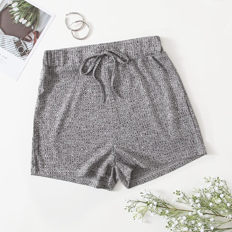 

Space Dye Knot Front Lounge Shorts, Grey