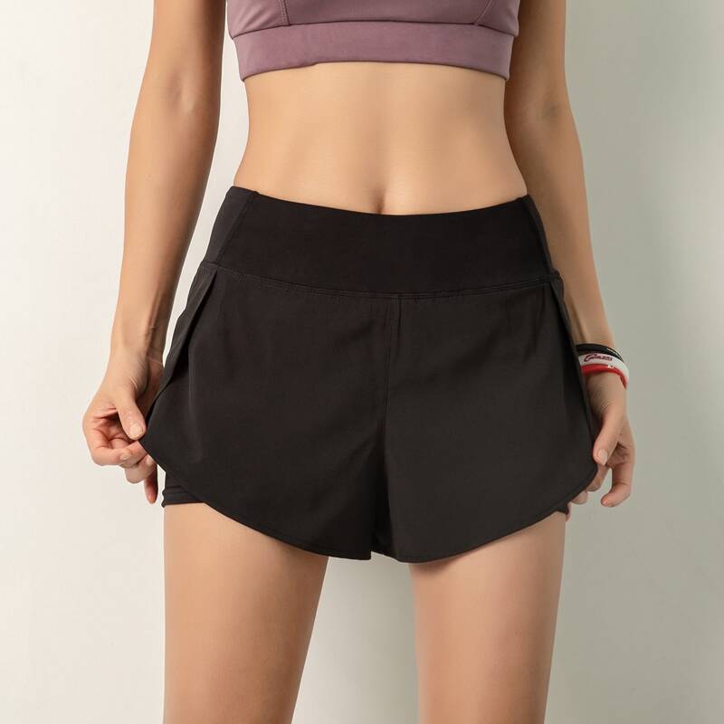 

Medium Stretch Pocket Detail Sports Shorts, Black