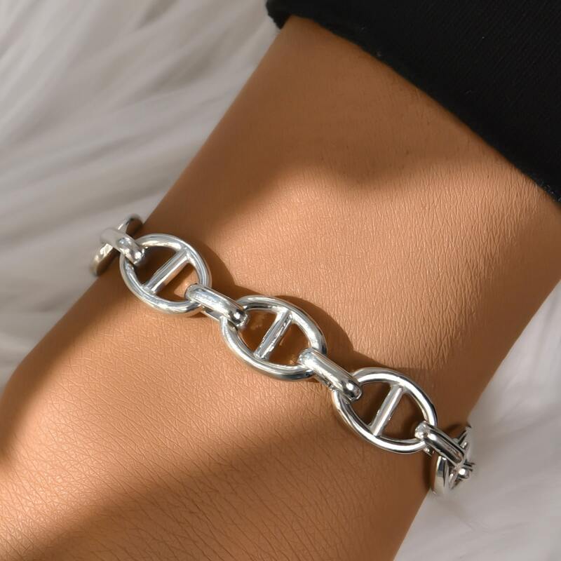 

Metal Chain Bracelet, Silver