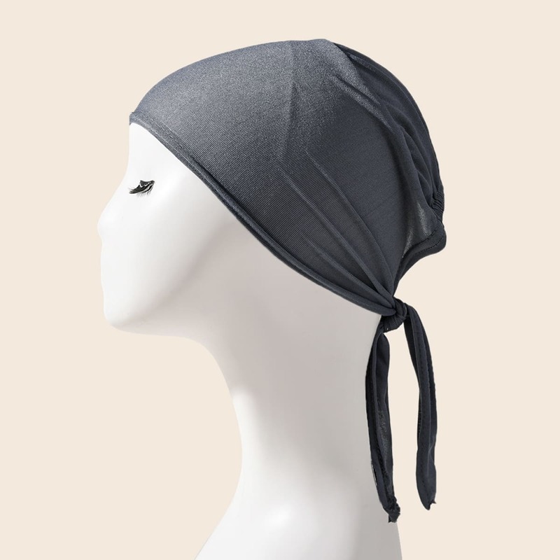 

Simple Plain Wrap Hat, Grey