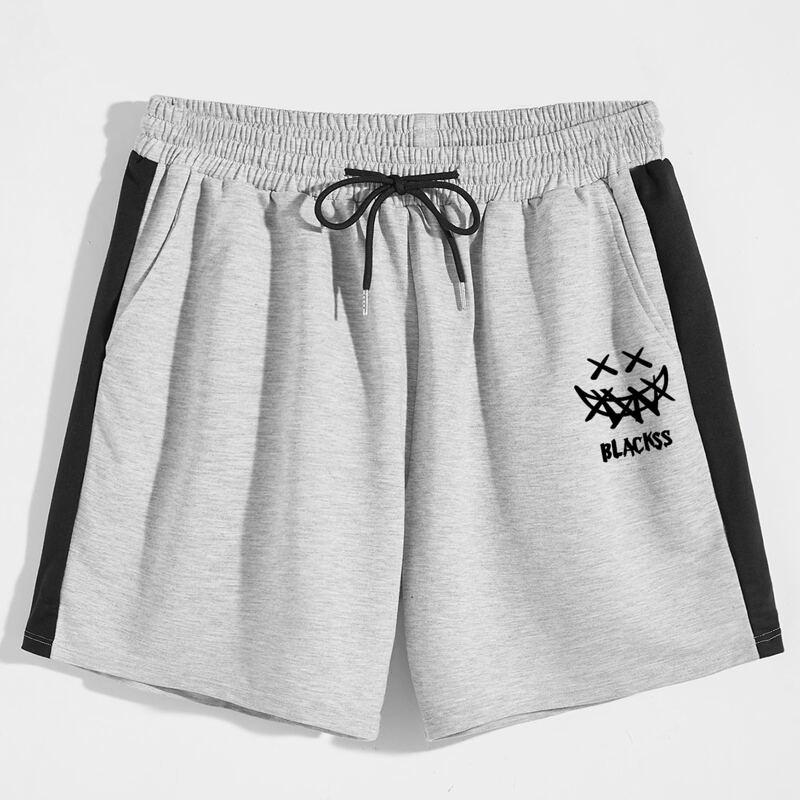 

Guys Letter Graphic Drawstring Shorts, Multicolor