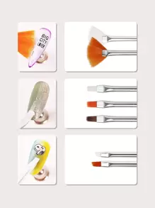 Nail Art Brushes Set,15PCS Gel Nail Art Painting Kit Brushes, Flower Drawing Pen Gel Nail Polish Painting Brushes Nail Art Pens Kit Manicure Nail Art Polish Pen Tool,For Home Use and Professional Nail Salon - White - View 3