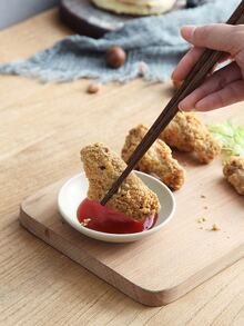 4件套小麦秸秆调味碟，混色，适用于家庭和餐厅 - 彩色 - 查看 6