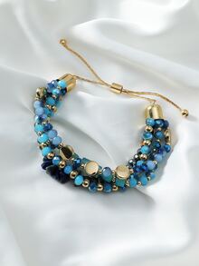 Pulsera con cristal - Azul - Ver 2