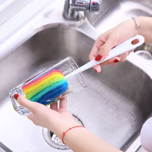 

1pc Cup Cleaning Sponge, Multicolor