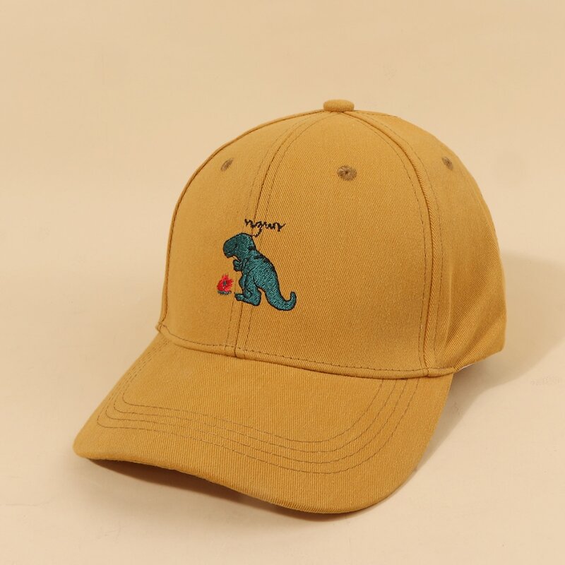 

Guys Dinosaur Embroidery Baseball Cap, Yellow