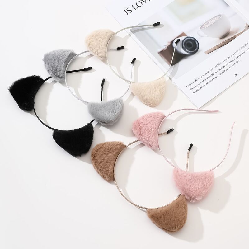 

3pcs Random Cat Ear Headband, Multicolor