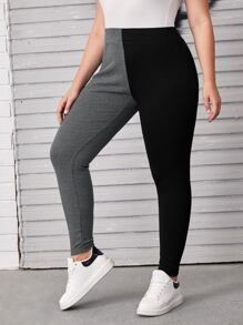 Mulvari Plus Two Tone Leggings - Multicolor - View 3