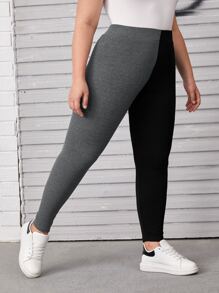 Mulvari Plus Two Tone Leggings - Multicolor - View 4