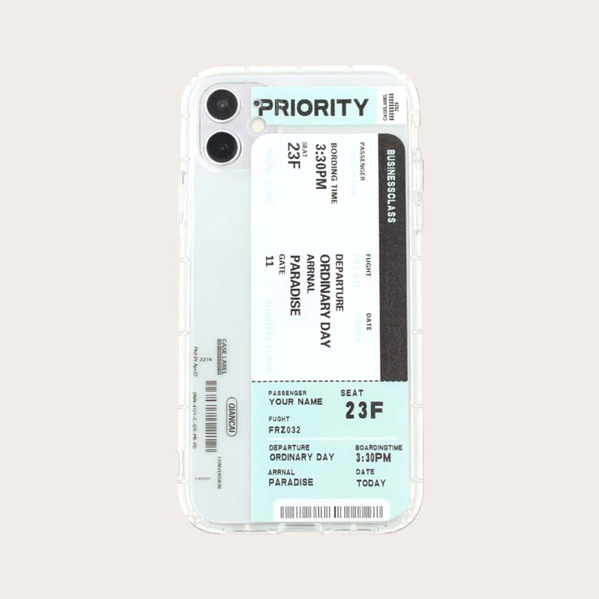 

Air Tickets iPhone Case, Multicolor