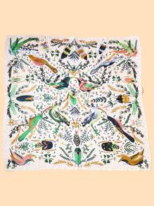 Plants Print Bandana - Multicolor - View 2