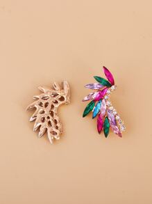 1 par de pendientes de mujer con hermosos cristales, regalo de joyería para la fecha de San Valentín - Multicolor - Ver 2