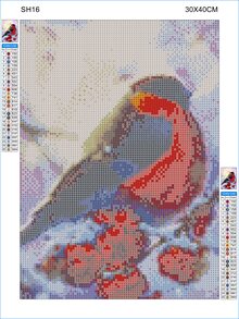 Bird Pattern Diamond Painting Without Frame - Multicolor - View 2